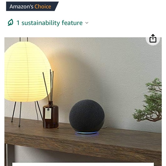 Like New Echo  (4th Gen) | With premium sound, smart home hub Alexa | Charcoal - Picture 3 of 3